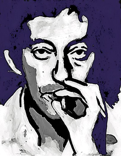 Gainsbourg Fond mauve bis
